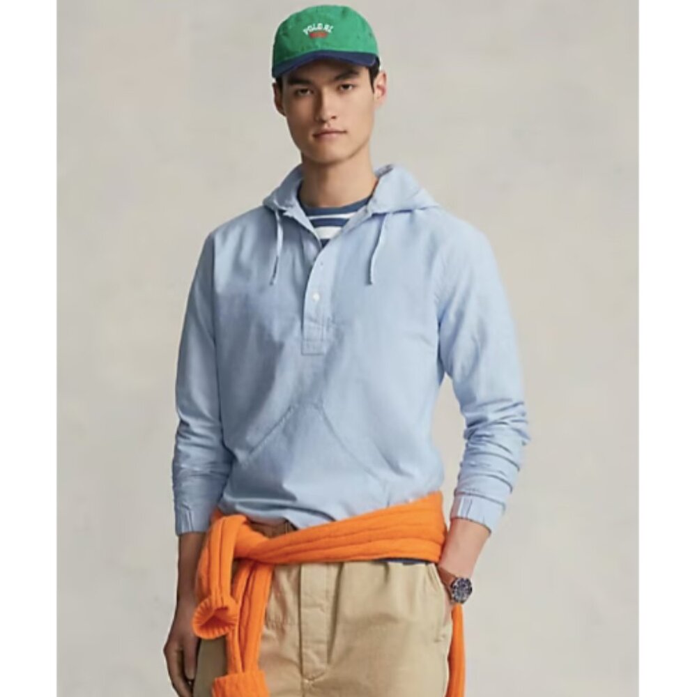 Polo Ralph Lauren Oxford Hooded Popover Shirt